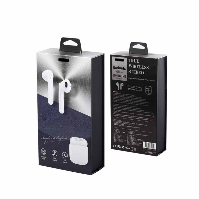 Brugerdefineret luksus Large Capacity Earphone Flap Paper Emballage Boxes