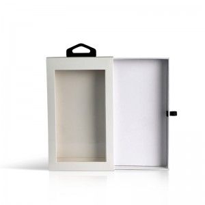 Tilpasset rektangel gaveemballage vindue boks til telefon taske tilbehør